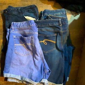 Justice denim shorts